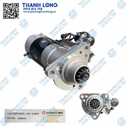 Củ đề MC11.44-50 Howo Sitrak T7H 440 đầu kéo /tải ben NX400 (12R/24V 6.0KW/3 tai) (CREATEK)