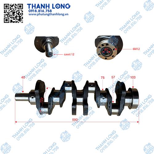 Trục cơ 490Q (57/70) Foton