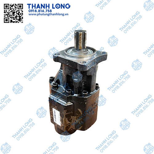 Bơm ben HOWO quay phải 6 then  lỗ dầu đít  gang  (có cút nối zin)