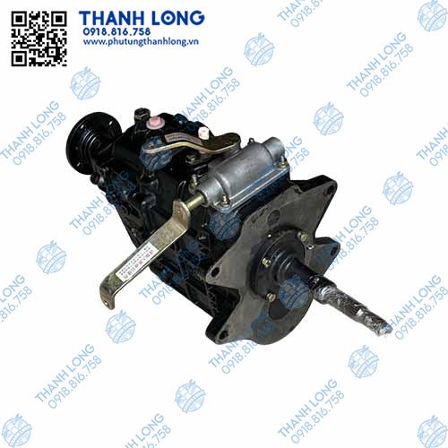 Hộp số chính ZQCAS5-25-25F1/ 24 then phi 20. 4 lỗ, Ngắn 40cm