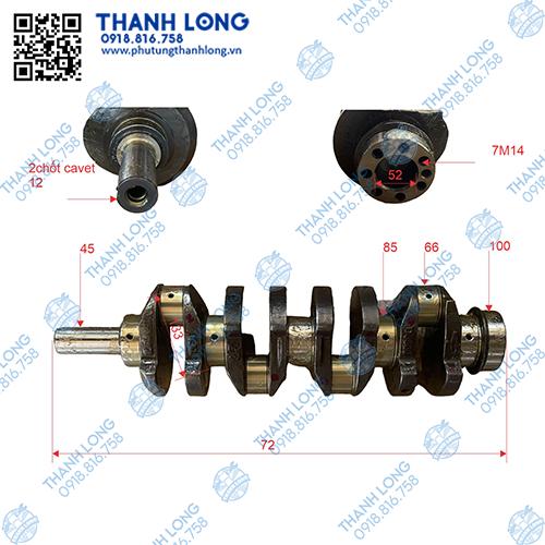 Trục cơ YC4108ZQ Euro 3 xe ben Trường Hải 6 tấn đời 2010 ( Yuchai chính hãng )