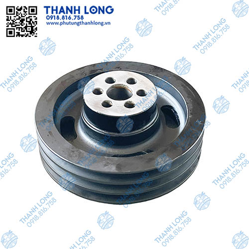 Bu ly đầu trục cơ 8PK rãnh 6123YC6MK420 -50  cheng long H7 đầu kéo Yuchai chính hãng )