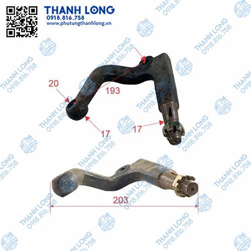 Tỏi lái HC1041 tăng dài, ốc phi 20, côn 24, lỗ côn 17/20