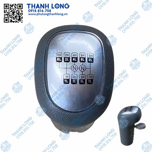 Tay nắm cần đi số nhanh chậm howo 16 số, số lùi trên bên L, phi ren 