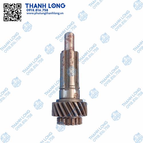 Trục trên số phụ  CA5-25, hốc bi 20, 6 then, cổ bi 40-21, răng chéo, 18na, dài 180