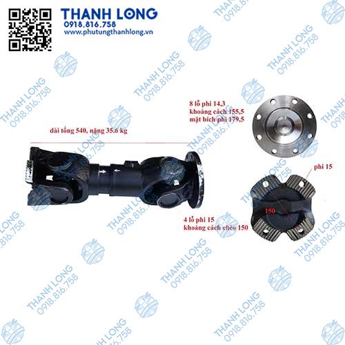 Trục các đăng xe khách TB120