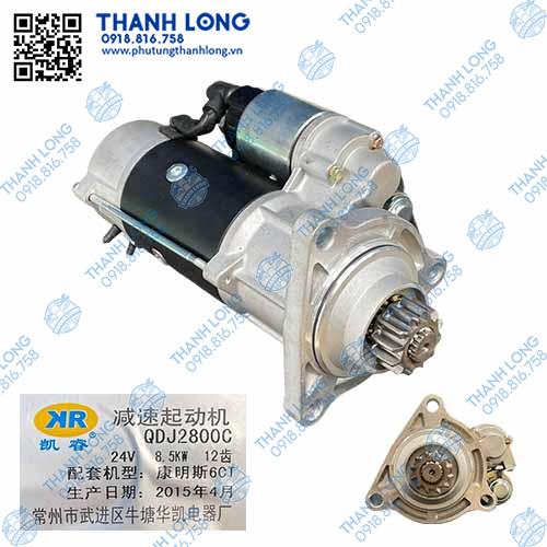 Củ đề (24V-8.5kW) QDJ2800C, 6CT