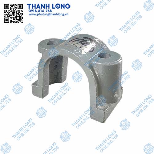 Miếng kẹp ngoài cao su chữ D gang thanh giằng trước Howo V7G 380HP (MAT)