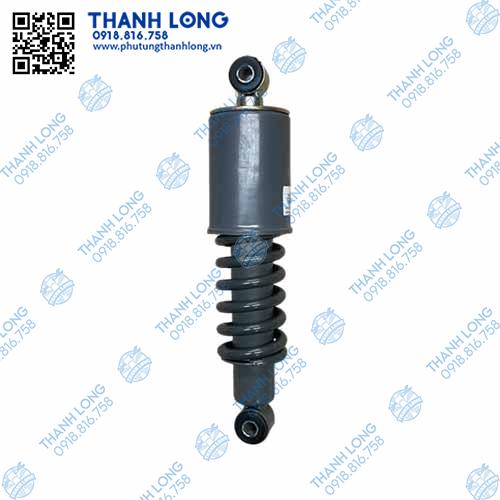 Giảm sóc cabin lò xo sau Howo V7G 2 đầu khuyên phi 14 dài tổng 405 (MAT)