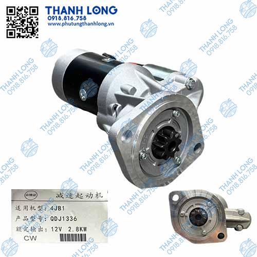 Củ đề ISUZU QKR 493 4JB1- iz65 QDJ1307 -12V hàng xịn (răng lồi) vỏ ISUZU BVL