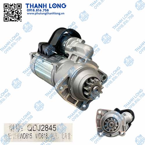 Củ đề QDJ2845/W61509QD (11R-24V-7,5KW) Howo (AT)