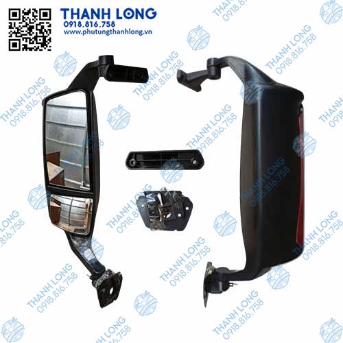 Gương liền tay điều khiển điện (L) Howo Đầu kéo NX440 Antek chất lượng loại 1