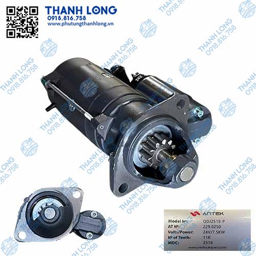 Đề QDJ2519-P Thaco FLD345 (11R/24V/7.5KW) lai thẳng chất lượng lắp ráp (Antek)