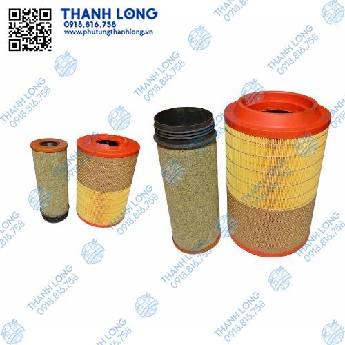Lọc gió 23x33x137/0 cao su PU đen bộ có 2 lọc