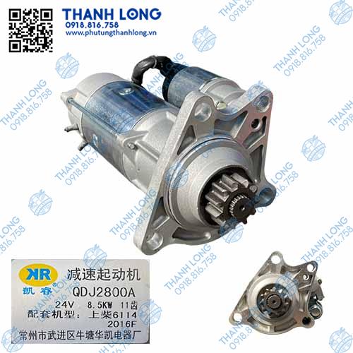 [P229.0031-01] Củ đề QDJ 2800A D6114ZQB 11R 6114 (24V-8.5kW)