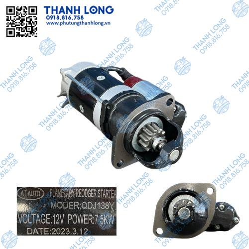 [P229.0013-01] Củ đề QDJ138Y -11R lai thẳng (12V-7.5kW) (AT)