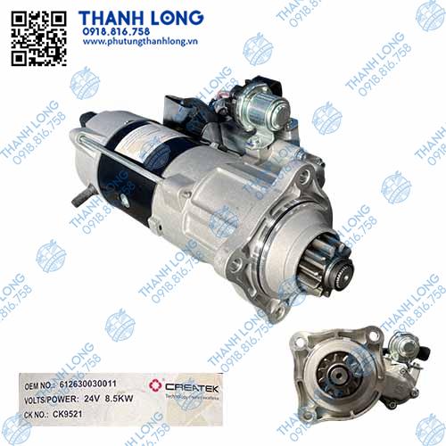 [P229.0029-03] Củ đề WP12.375N- 11R/3 tai 612600091077 (24V-8.5kW) (CREATEK)