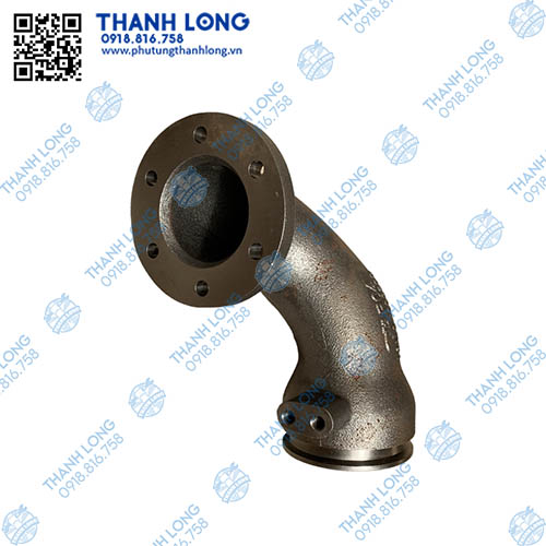 Cổ xả turbo cong 6113 YC6L330-50 Yuchai chính hãng )