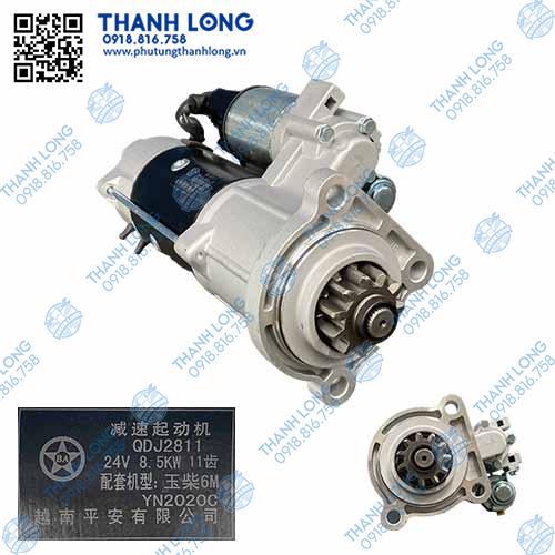 [P229.0030-02] Củ đề QDJ2811 YC 6M/11R (24V-8.5kW) hãng BA
