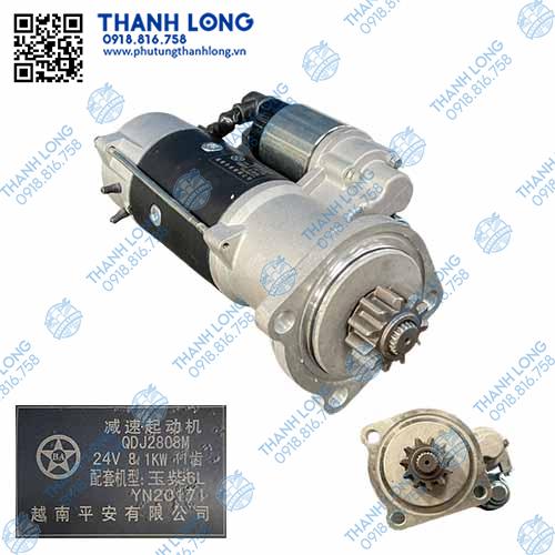 [P229.0033-02] Củ đề QDJ2808M-8.-11R<YC6Lphi95MM> (24V-8.1kW)