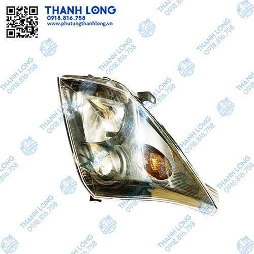 Đèn pha Pronto - Toyota Prado mặt đen  (LH)