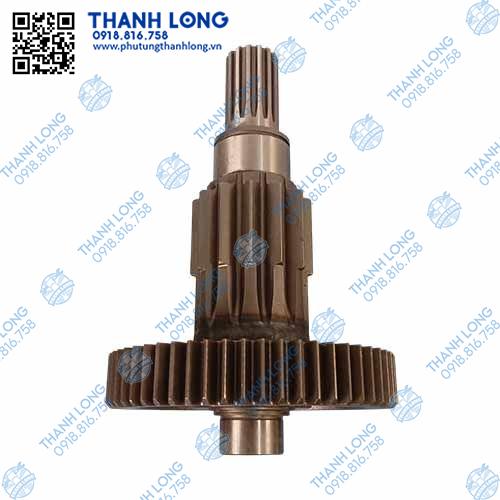 Trục chuyền số phụ , dài FAST12JSD160T dài 280-13 then -58 răng (Z15-Z13-Z58) dầy răng thẳng 32,đkn 179 dài 280 cổ bi40/55>-1707047
