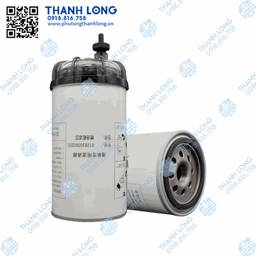 Lọc dầu 612630080205 có van xả nước  (WEICHAI)