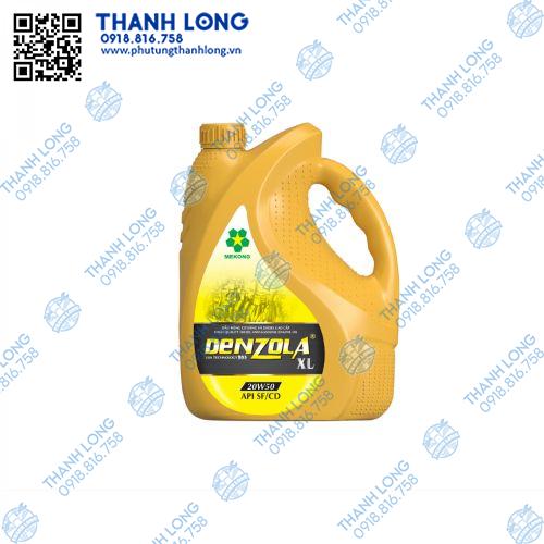 Nhớt Mekong Denzola XL 20W50 API SF/CD can 4L bình vàng