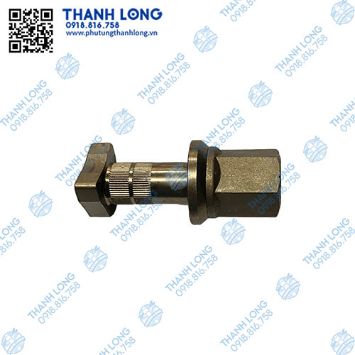 Ốc tắc kê trước Howo 8T3 M23x1.5x102, thùng nhựa vàng, đầu chữ V