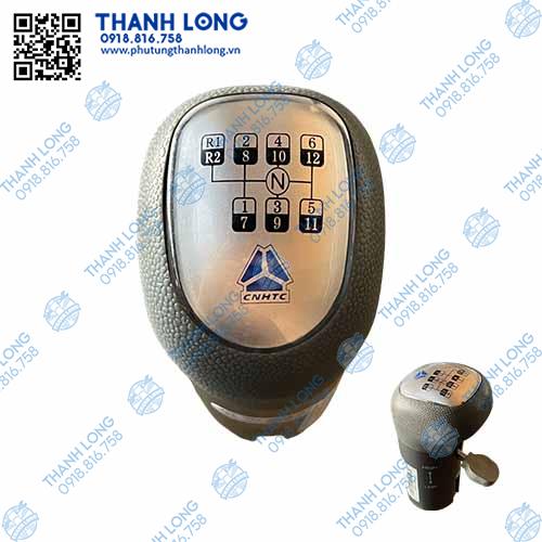 Tay nắm cần đi số nhanh chậm howo 12 số, phi ren 12