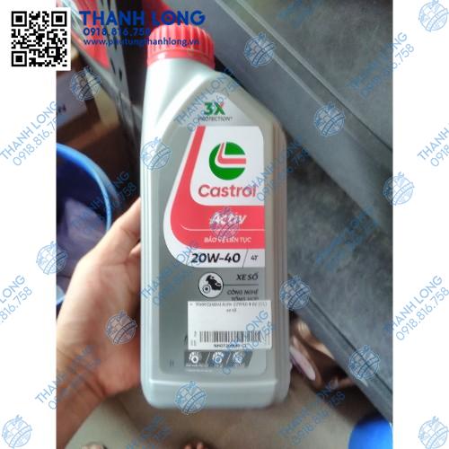 Nhớt Castrol Activ 20W40 4 thì (1L) xe số