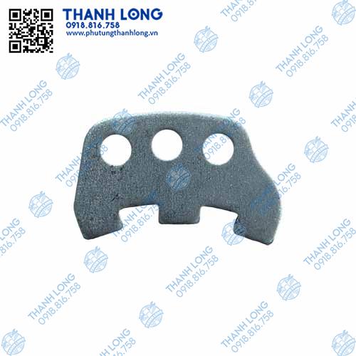 Miếng khóa vỏ bánh răng trung gian cầu giữa Howo V7G/AC16 chữ E 3 lỗ (MAT)