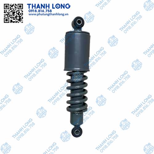 [P340.0057-01] Giảm sóc cabin lò xo sau Howo V7G 2 đầu khuyên phi 14 dài tổng 405 (MAT)
