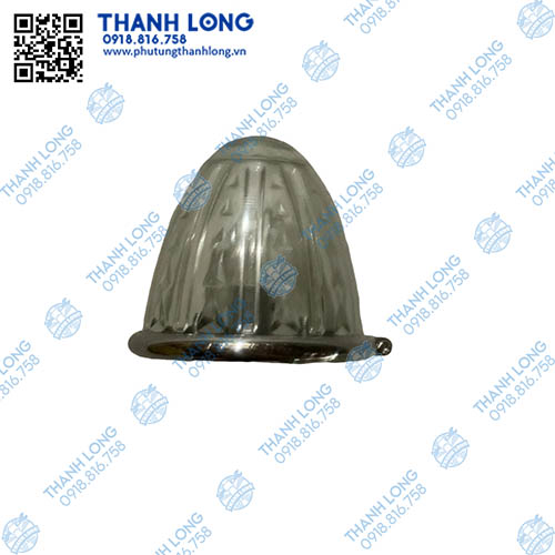 Đèn bánh ú đé INOX, bóng thủy tinh (1 tim)